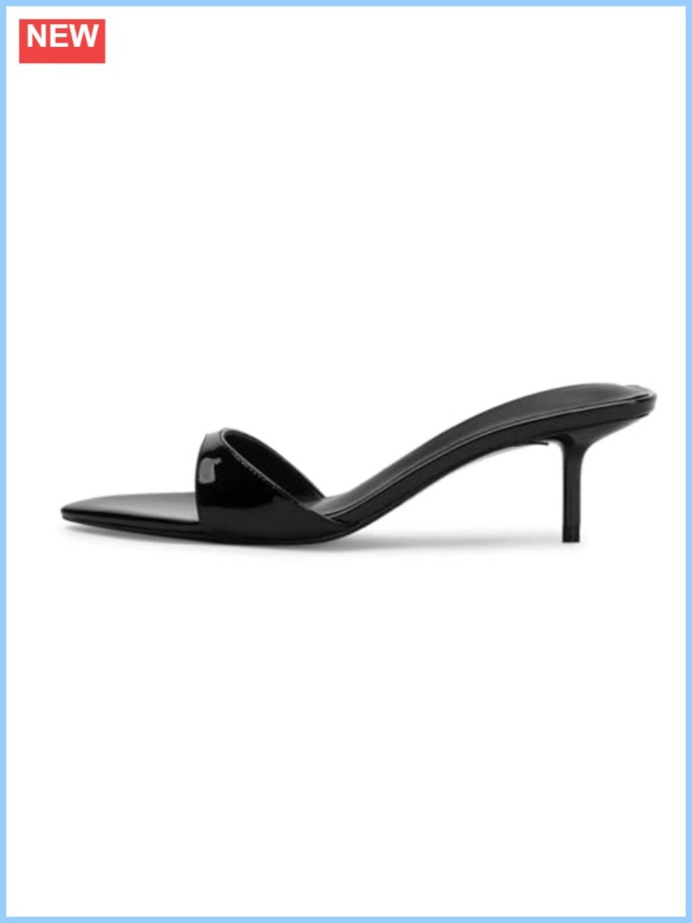 Kitten Heel Mule Sandals Pointed Open Toe Slip On Dress Shoes